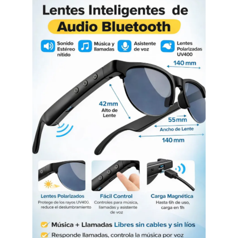 🕶️BLUETHOT - Gafas de Sol Bluetooth 🎵